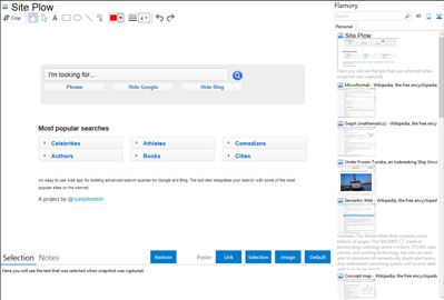 Site Plow - Flamory bookmarks and screenshots