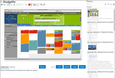 SkedgeMe - Flamory bookmarks and screenshots