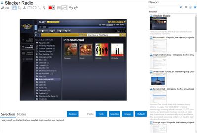 Slacker Radio - Flamory bookmarks and screenshots