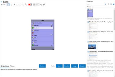 Slick - Flamory bookmarks and screenshots