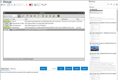 Slimrat - Flamory bookmarks and screenshots