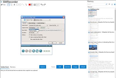 SMRecorder - Flamory bookmarks and screenshots