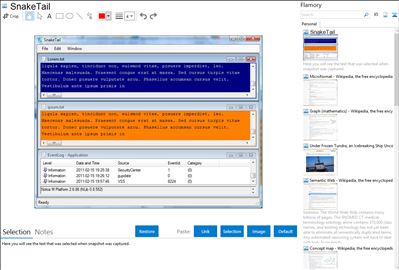 SnakeTail - Flamory bookmarks and screenshots
