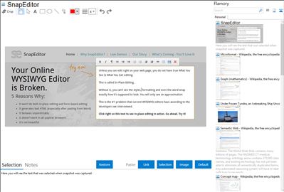 SnapEditor - Flamory bookmarks and screenshots