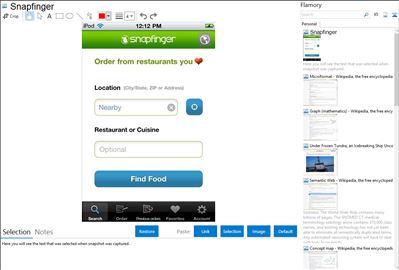 Snapfinger - Flamory bookmarks and screenshots