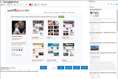 Socialgimme - Flamory bookmarks and screenshots