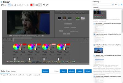Solar - Flamory bookmarks and screenshots
