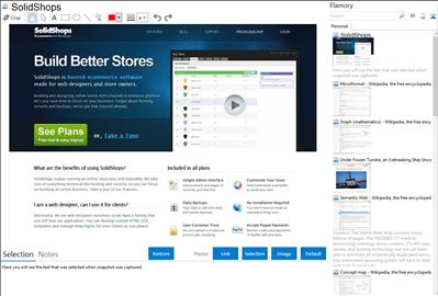 SolidShops - Flamory bookmarks and screenshots