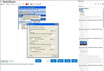 SpamBayes - Flamory bookmarks and screenshots