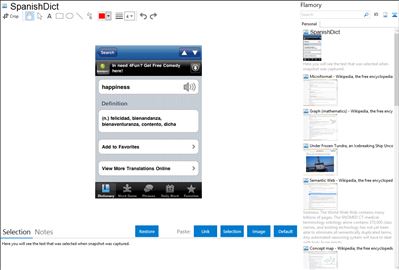 SpanishDict - Flamory bookmarks and screenshots