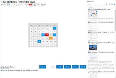 SS Birthday Reminder Live - Flamory bookmarks and screenshots