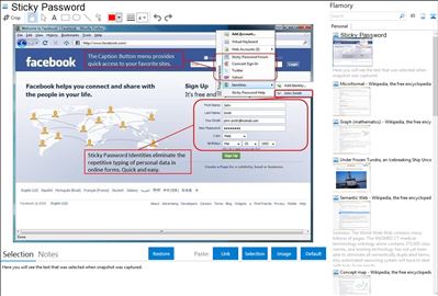 Sticky Password - Flamory bookmarks and screenshots