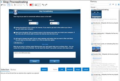 Stop Procrastinating - Flamory bookmarks and screenshots