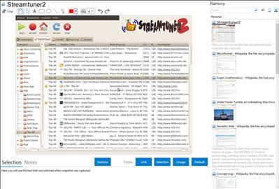 Streamtuner2 - Flamory bookmarks and screenshots