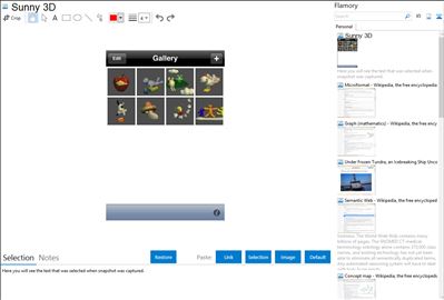 Sunny 3D - Flamory bookmarks and screenshots