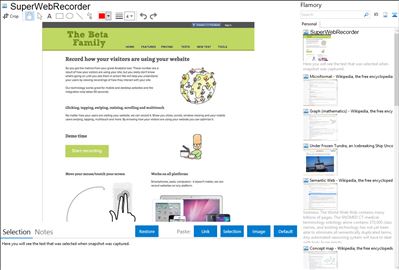 SuperWebRecorder - Flamory bookmarks and screenshots