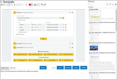 Survicate - Flamory bookmarks and screenshots