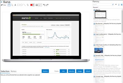 Survs - Flamory bookmarks and screenshots