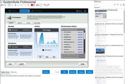 SystemSuite Professional - Flamory bookmarks and screenshots