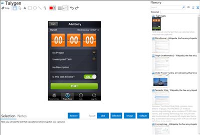 Talygen - Flamory bookmarks and screenshots