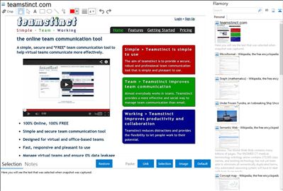 teamstinct.com - Flamory bookmarks and screenshots