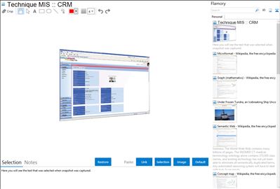 Technique MIS :: CRM - Flamory bookmarks and screenshots