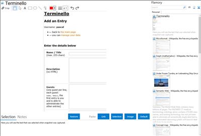 Terminello - Flamory bookmarks and screenshots