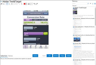 Adobe Test&Target - Flamory bookmarks and screenshots