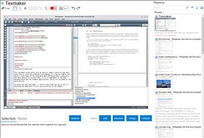 Texmaker - Flamory bookmarks and screenshots