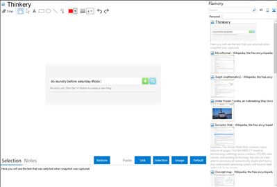 Thinkery - Flamory bookmarks and screenshots