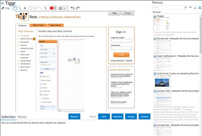 Tiggr - Flamory bookmarks and screenshots
