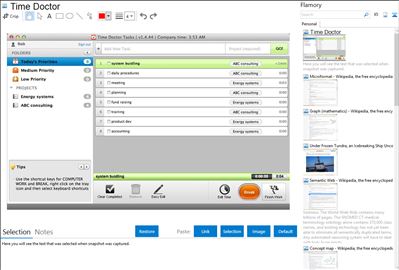 Time Doctor - Flamory bookmarks and screenshots