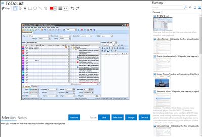 ToDoList - Flamory bookmarks and screenshots