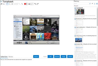 Tomahawk - Flamory bookmarks and screenshots