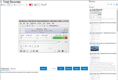 Total Recorder - Flamory bookmarks and screenshots