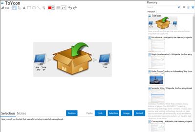 ToYcon - Flamory bookmarks and screenshots