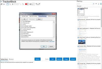 TrackerBlock - Flamory bookmarks and screenshots
