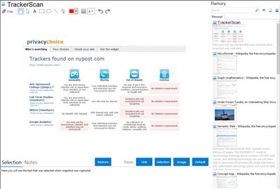 TrackerScan - Flamory bookmarks and screenshots