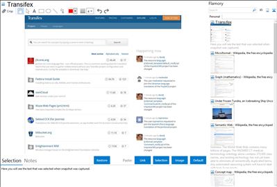 Transifex - Flamory bookmarks and screenshots