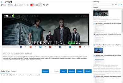 TVmint - Flamory bookmarks and screenshots