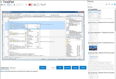 TwistPad - Flamory bookmarks and screenshots