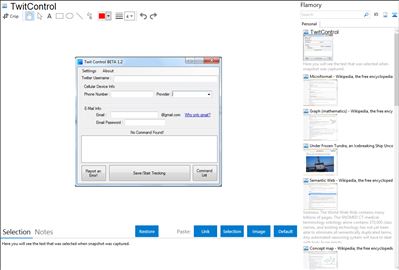 TwitControl - Flamory bookmarks and screenshots