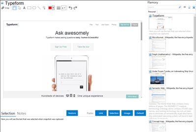 Typeform - Flamory bookmarks and screenshots
