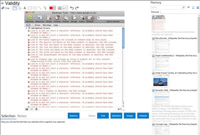 Validity - Flamory bookmarks and screenshots