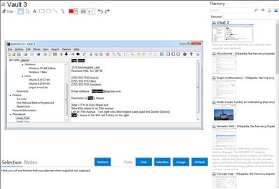 Vault 3 - Flamory bookmarks and screenshots