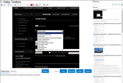 Video Toolbox - Flamory bookmarks and screenshots
