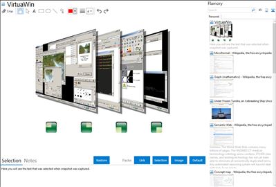 VirtuaWin - Flamory bookmarks and screenshots