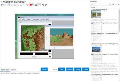 VistaPro Renderer - Flamory bookmarks and screenshots