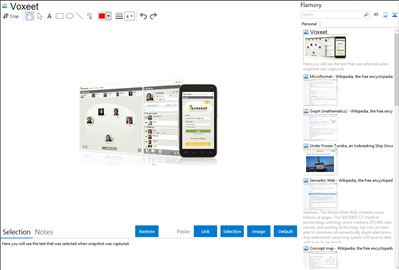 Voxeet - Flamory bookmarks and screenshots