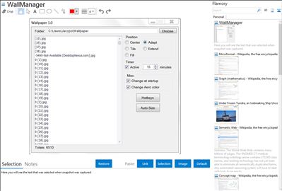 WallManager - Flamory bookmarks and screenshots